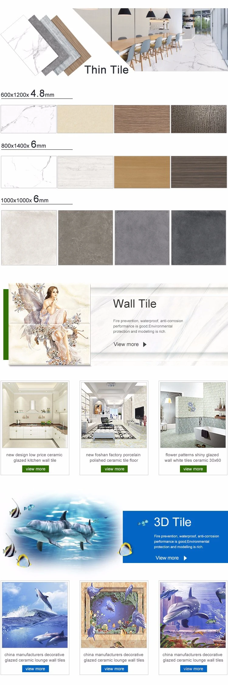 Foshan Polished Vitrified Marble Porcelain Ceramic Floor Bathroom Wall Tile