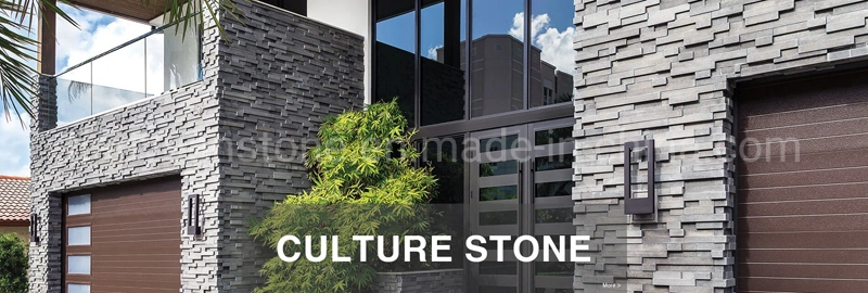 Natural Black Slate Culture Stone Wall Panel Wall Decoration Cladding Slate