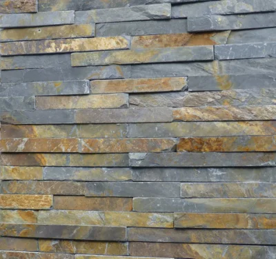 Slate Stone/Veneer Exterior Split Face Wall/Cladding Stack Stone Ledger Tiles